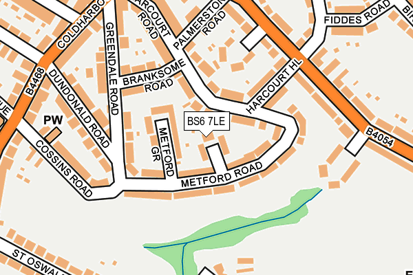 BS6 7LE map - OS OpenMap – Local (Ordnance Survey)