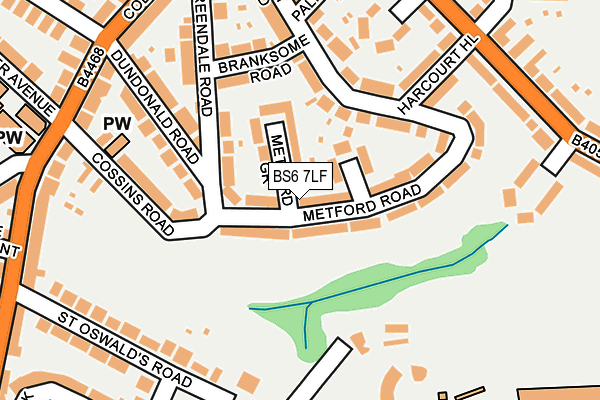 BS6 7LF map - OS OpenMap – Local (Ordnance Survey)
