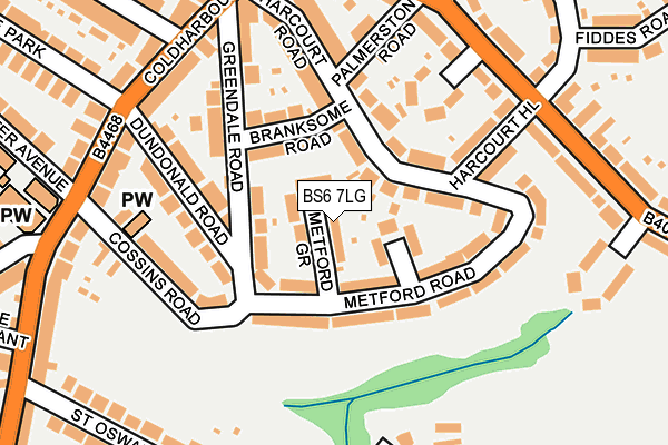 BS6 7LG map - OS OpenMap – Local (Ordnance Survey)