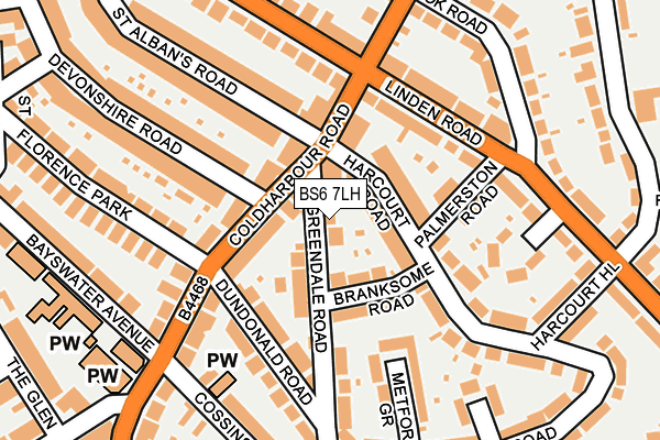 BS6 7LH map - OS OpenMap – Local (Ordnance Survey)