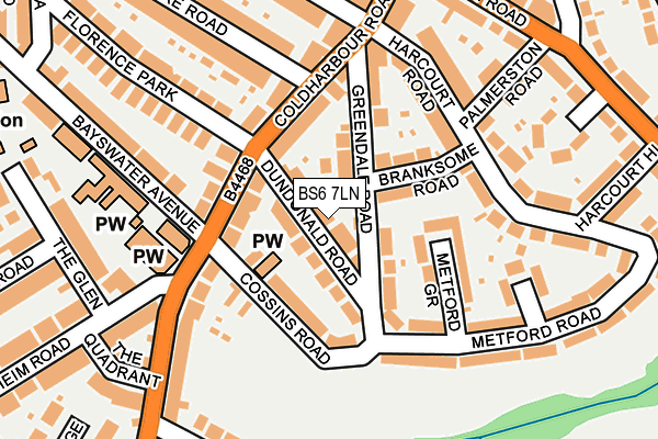 BS6 7LN map - OS OpenMap – Local (Ordnance Survey)