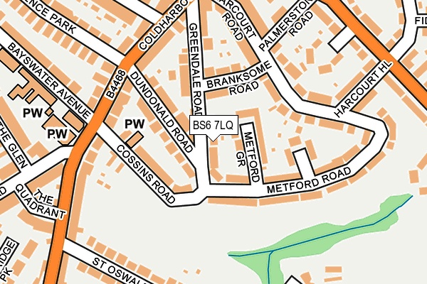 BS6 7LQ map - OS OpenMap – Local (Ordnance Survey)