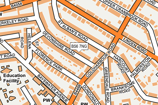 BS6 7NG map - OS OpenMap – Local (Ordnance Survey)
