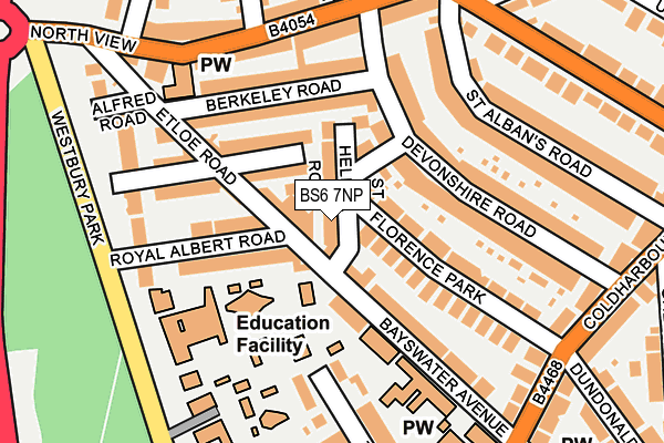 BS6 7NP map - OS OpenMap – Local (Ordnance Survey)