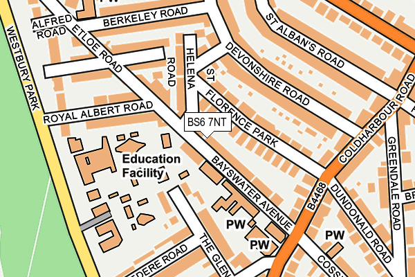BS6 7NT map - OS OpenMap – Local (Ordnance Survey)