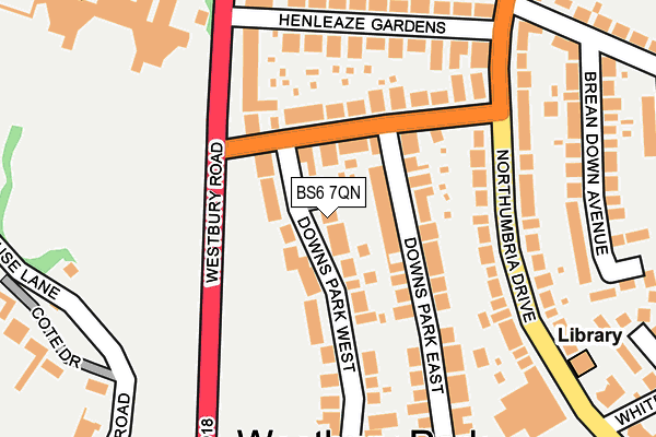 BS6 7QN map - OS OpenMap – Local (Ordnance Survey)