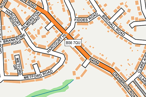 BS6 7QU map - OS OpenMap – Local (Ordnance Survey)