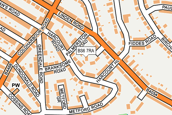 BS6 7RA map - OS OpenMap – Local (Ordnance Survey)