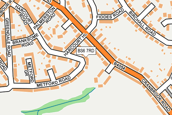 BS6 7RD map - OS OpenMap – Local (Ordnance Survey)