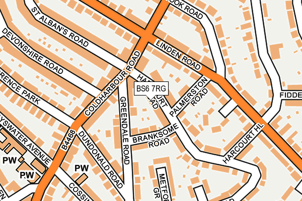 BS6 7RG map - OS OpenMap – Local (Ordnance Survey)