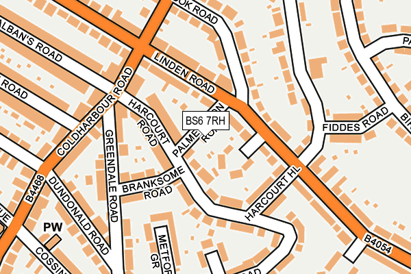 BS6 7RH map - OS OpenMap – Local (Ordnance Survey)
