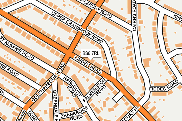 BS6 7RL map - OS OpenMap – Local (Ordnance Survey)