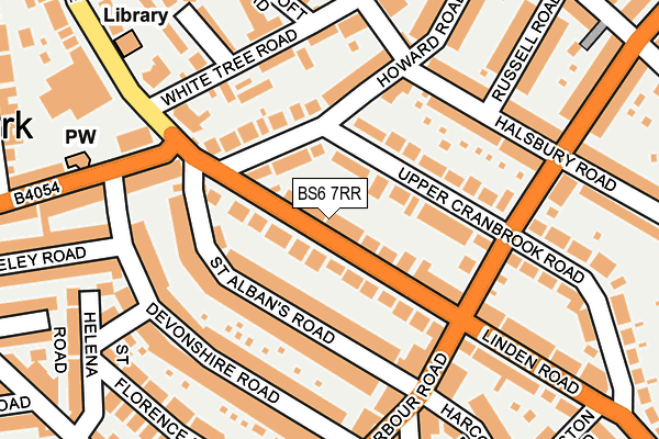 BS6 7RR map - OS OpenMap – Local (Ordnance Survey)