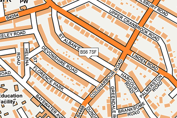 BS6 7SF map - OS OpenMap – Local (Ordnance Survey)