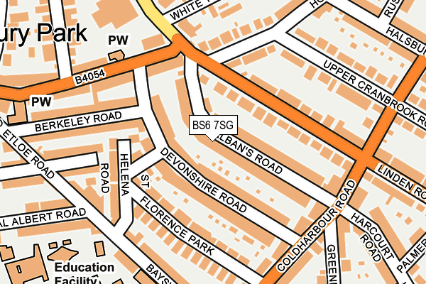 BS6 7SG map - OS OpenMap – Local (Ordnance Survey)