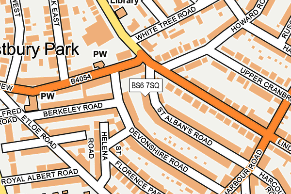 BS6 7SQ map - OS OpenMap – Local (Ordnance Survey)