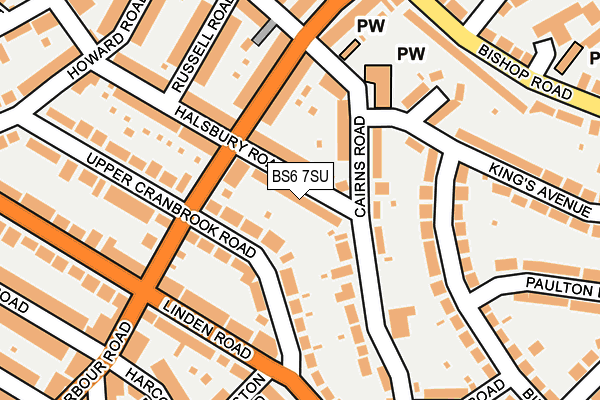 BS6 7SU map - OS OpenMap – Local (Ordnance Survey)