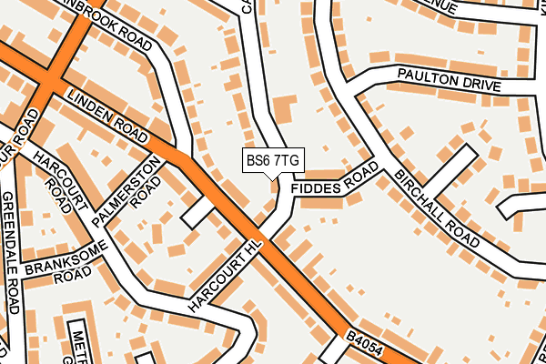 BS6 7TG map - OS OpenMap – Local (Ordnance Survey)