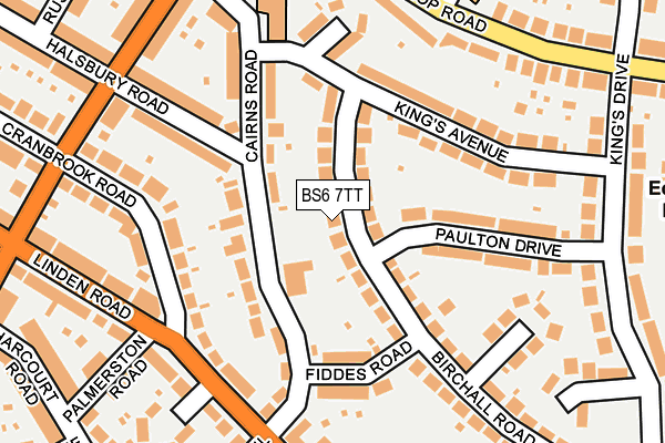 BS6 7TT map - OS OpenMap – Local (Ordnance Survey)