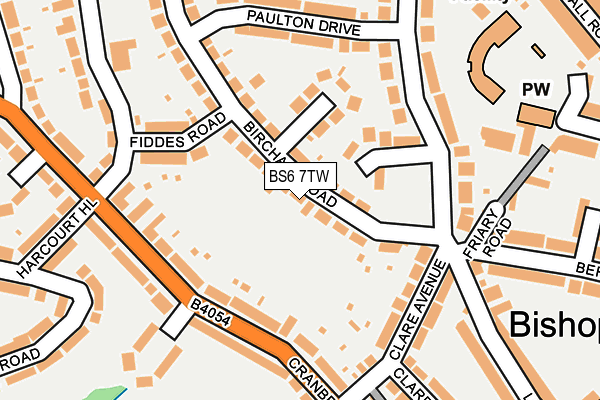 BS6 7TW map - OS OpenMap – Local (Ordnance Survey)