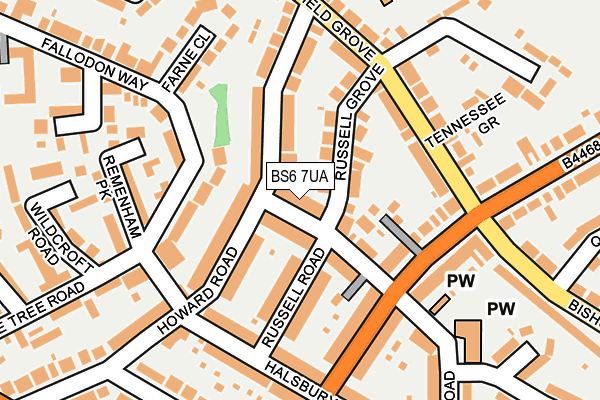 BS6 7UA map - OS OpenMap – Local (Ordnance Survey)
