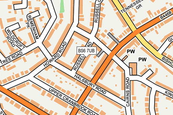 BS6 7UB map - OS OpenMap – Local (Ordnance Survey)
