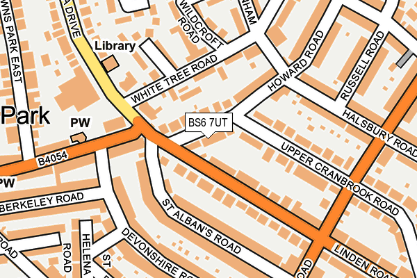 BS6 7UT map - OS OpenMap – Local (Ordnance Survey)
