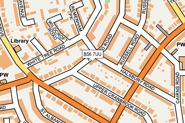 BS6 7UU map - OS OpenMap – Local (Ordnance Survey)