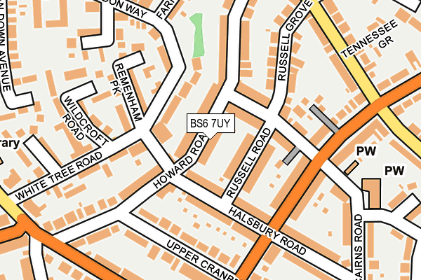 BS6 7UY map - OS OpenMap – Local (Ordnance Survey)