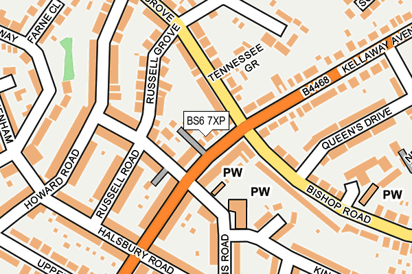 BS6 7XP map - OS OpenMap – Local (Ordnance Survey)