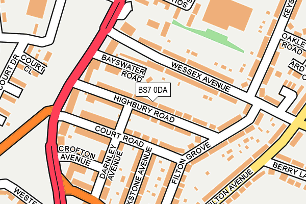 BS7 0DA map - OS OpenMap – Local (Ordnance Survey)