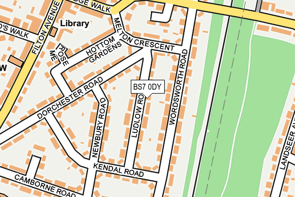 BS7 0DY map - OS OpenMap – Local (Ordnance Survey)