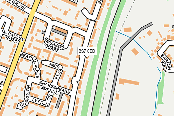 BS7 0ED map - OS OpenMap – Local (Ordnance Survey)