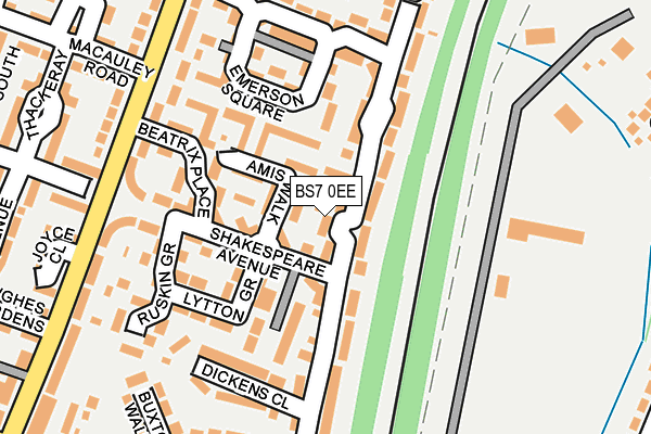 BS7 0EE map - OS OpenMap – Local (Ordnance Survey)