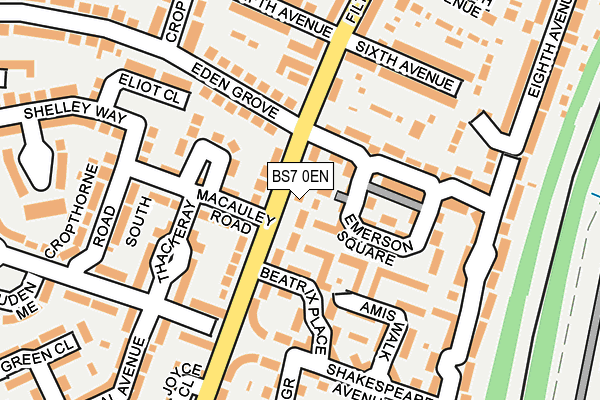 BS7 0EN map - OS OpenMap – Local (Ordnance Survey)