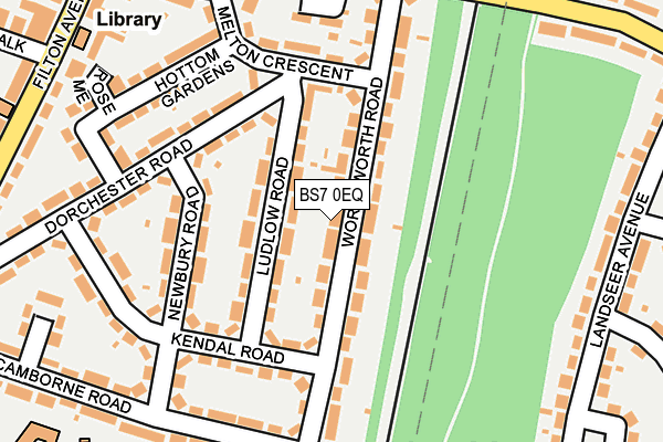 BS7 0EQ map - OS OpenMap – Local (Ordnance Survey)
