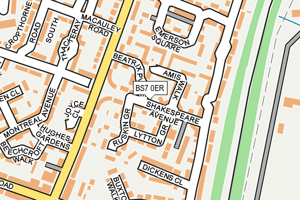 BS7 0ER map - OS OpenMap – Local (Ordnance Survey)
