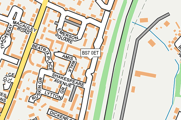 BS7 0ET map - OS OpenMap – Local (Ordnance Survey)