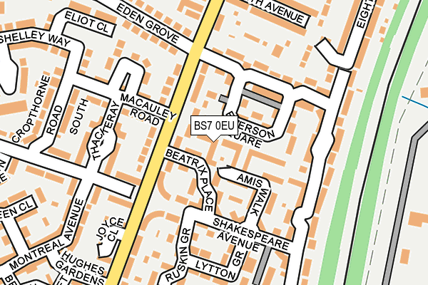 BS7 0EU map - OS OpenMap – Local (Ordnance Survey)