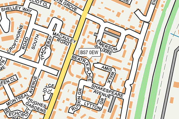 BS7 0EW map - OS OpenMap – Local (Ordnance Survey)