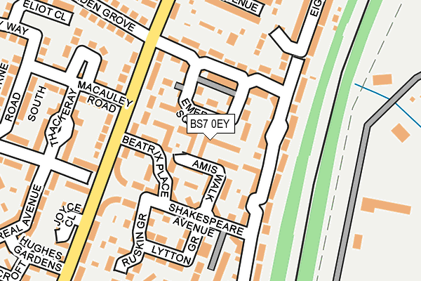 BS7 0EY map - OS OpenMap – Local (Ordnance Survey)