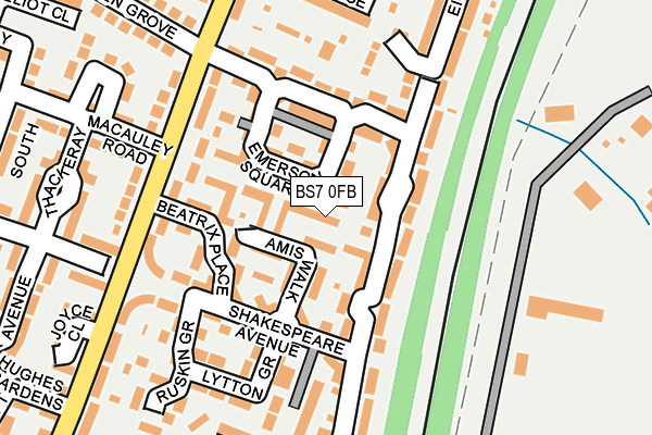 BS7 0FB map - OS OpenMap – Local (Ordnance Survey)