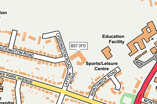 BS7 0FD map - OS OpenMap – Local (Ordnance Survey)