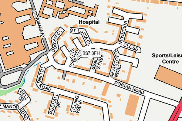 BS7 0FH map - OS OpenMap – Local (Ordnance Survey)