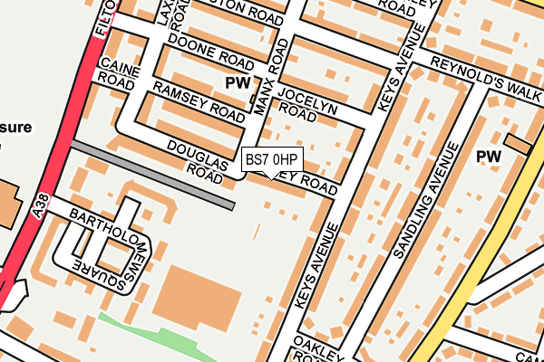 BS7 0HP map - OS OpenMap – Local (Ordnance Survey)