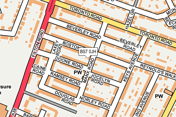 BS7 0JH map - OS OpenMap – Local (Ordnance Survey)