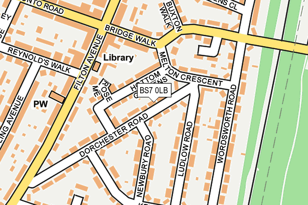 BS7 0LB map - OS OpenMap – Local (Ordnance Survey)
