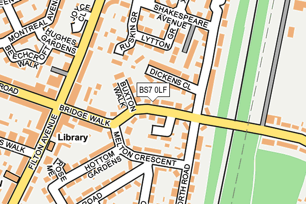 BS7 0LF map - OS OpenMap – Local (Ordnance Survey)