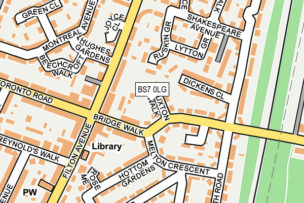BS7 0LG map - OS OpenMap – Local (Ordnance Survey)