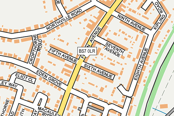 BS7 0LR map - OS OpenMap – Local (Ordnance Survey)